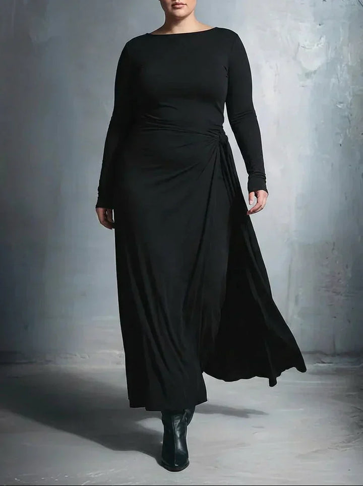 Anaïs ❘ Maxi jurk met zijden knoop