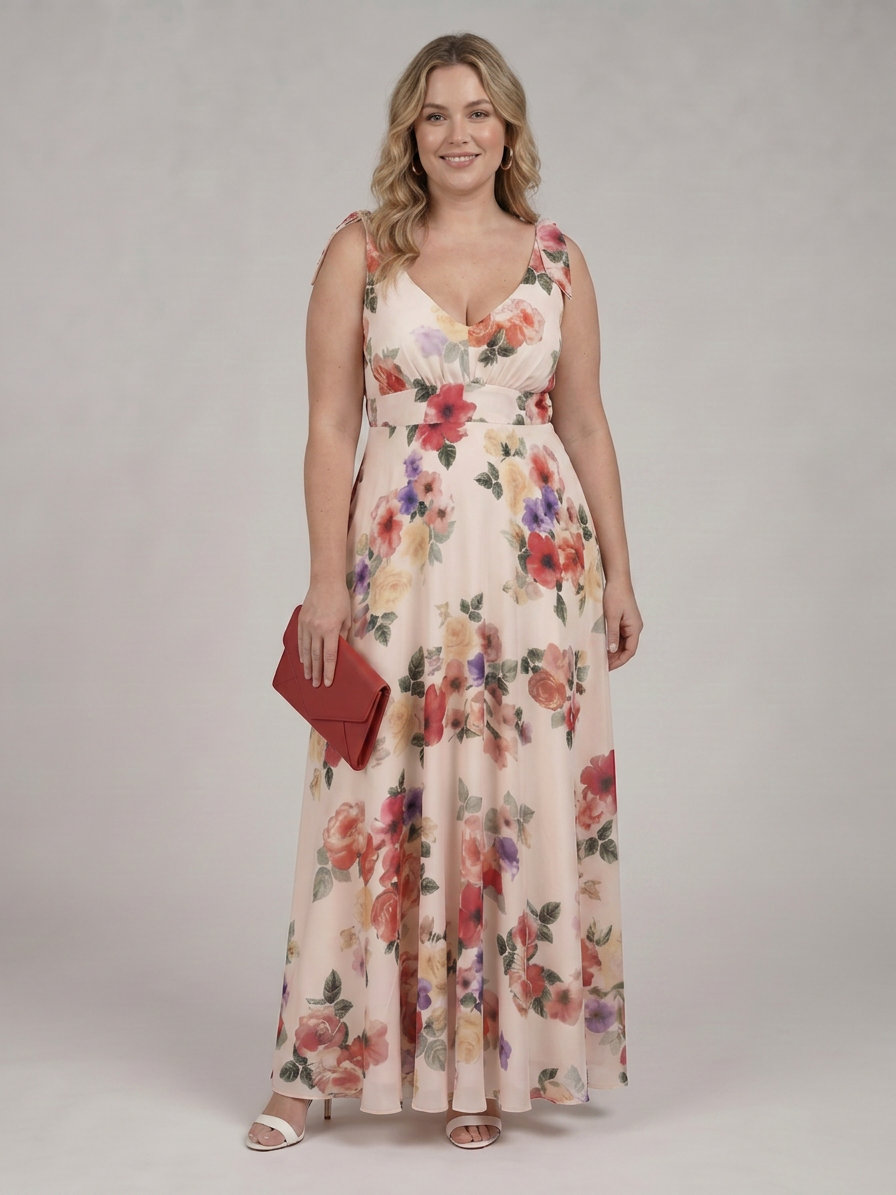 Ember | Mouwloze Vloeiende Maxi Jurk