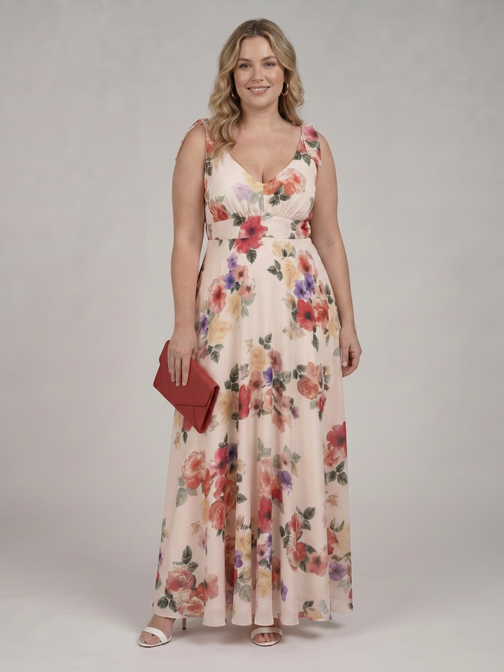 Ember | Mouwloze Vloeiende Maxi Jurk