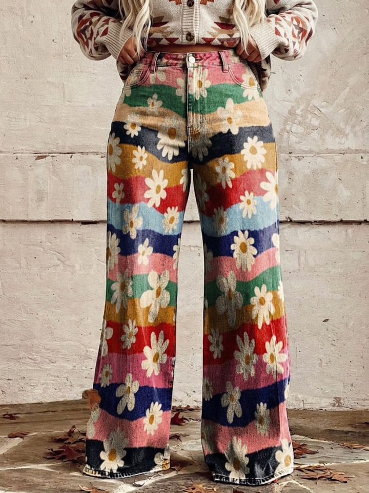 Maeve - Elegante Bloemenbroek