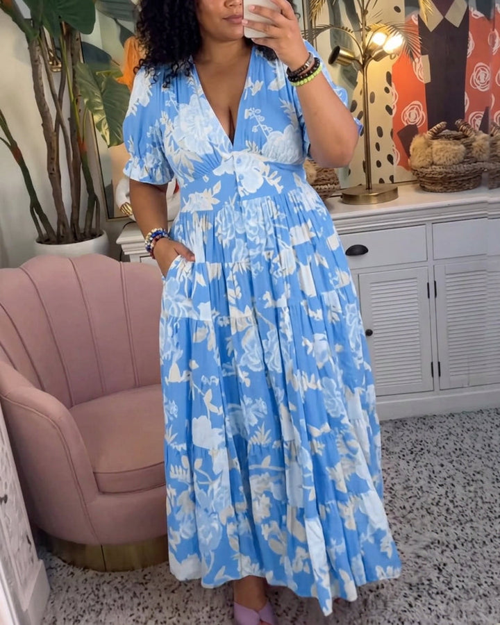 Salma | Bloemige Maxi Jurk
