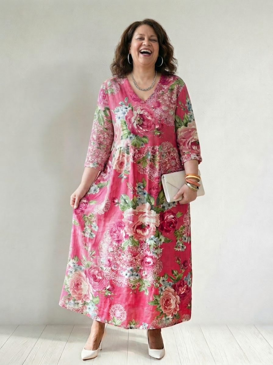 Beatrix | Garden Bloom Midi Daress