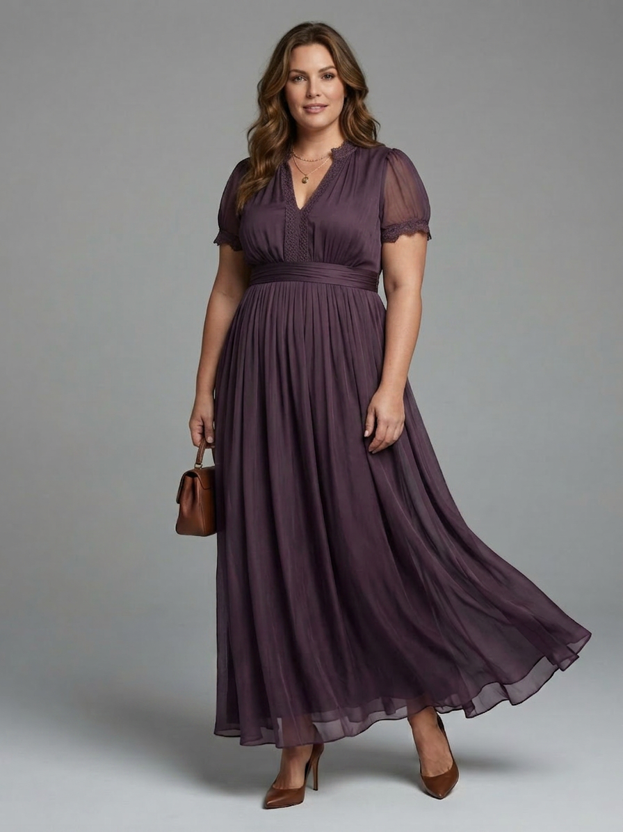 Belen | Maxi-jurk met Gathered Taille en Sleuf