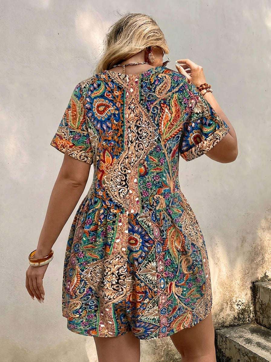 Odette | Tropische Boheemse Jumpsuit
