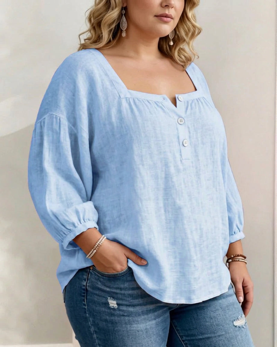 Sigrid | Blouse met Pofmouwen