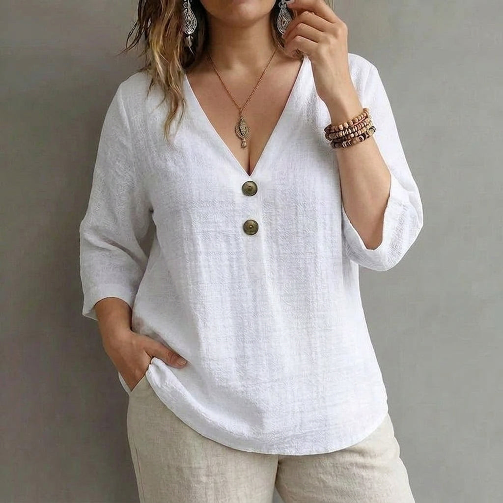 Harlow | Casual Effen Blouse