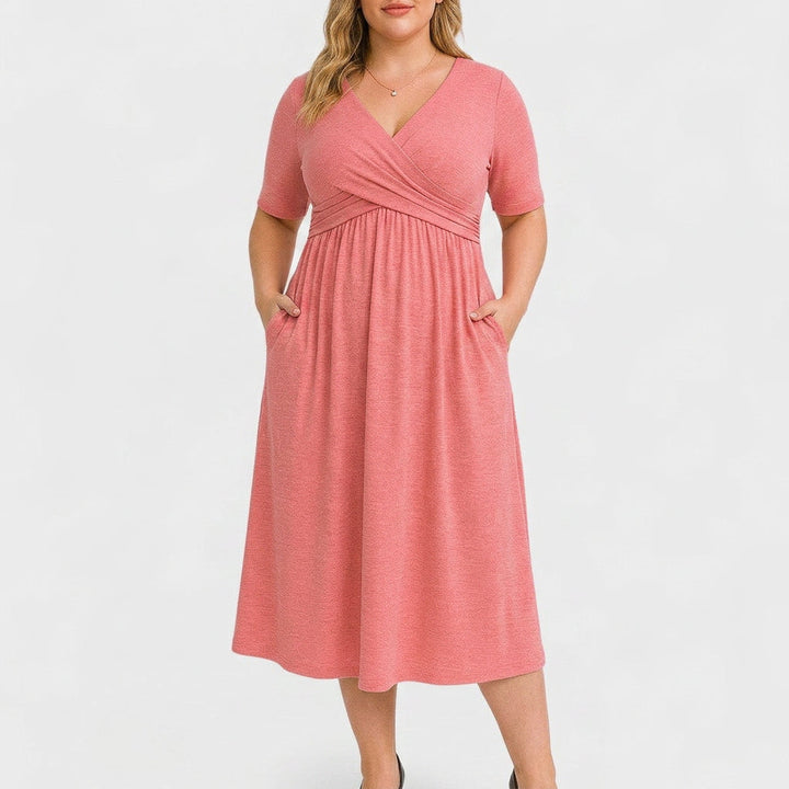 Rosa | Elegante Midi Jurk