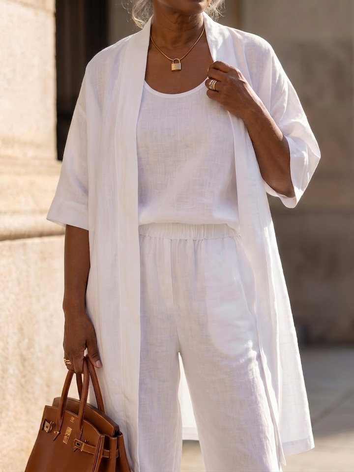 Evadne | Drie-delige Relaxed Top Broek Set