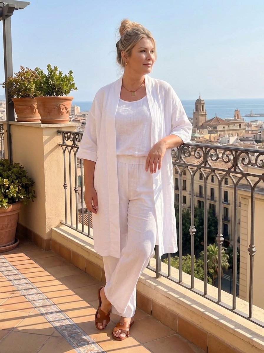 Evadne | Drie-delige Relaxed Top Broek Set