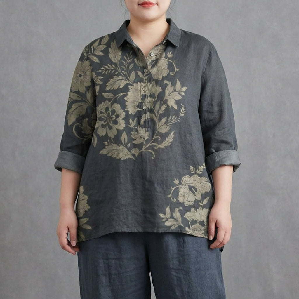 Calla | Elegante Linnen Zomerblouse
