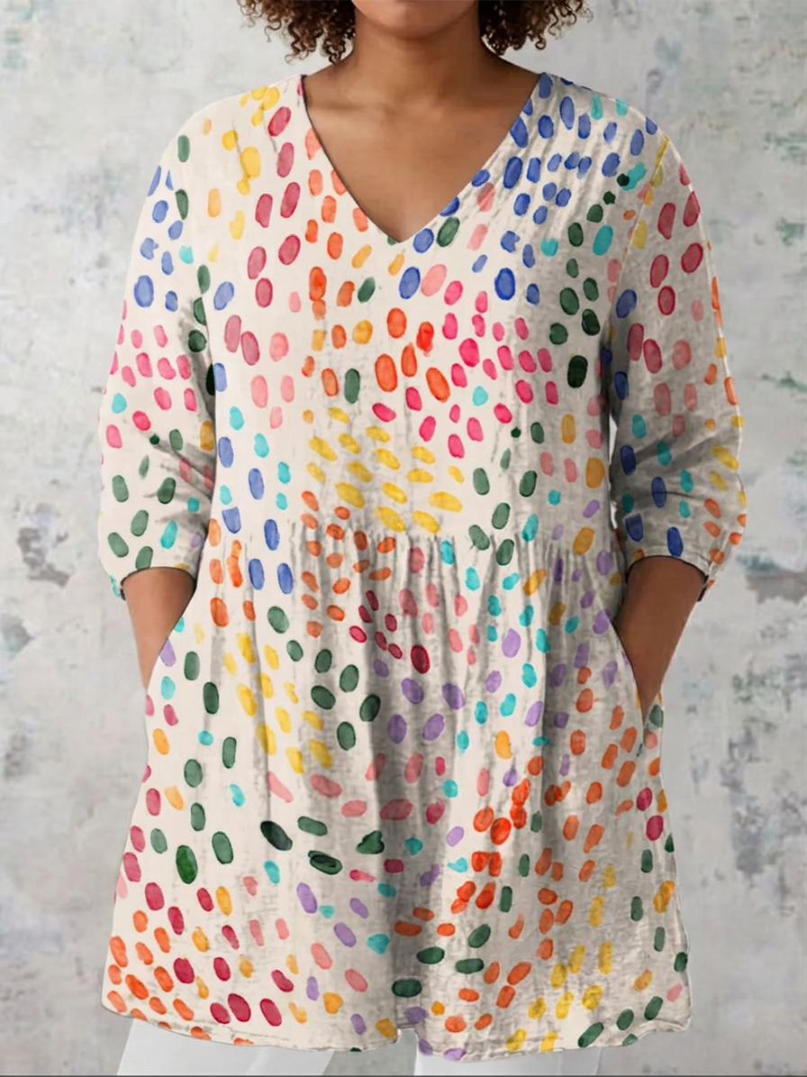 Fauna | Lange Blouse met V-hals