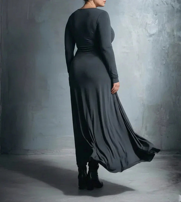 Anaïs ❘ Maxi jurk met zijden knoop