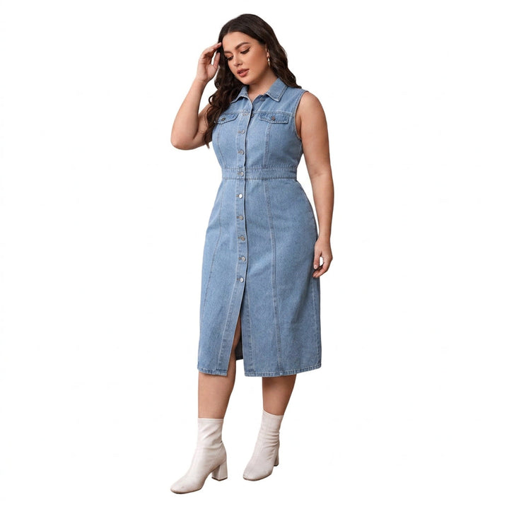 Ottilie Polo Denim Jurk