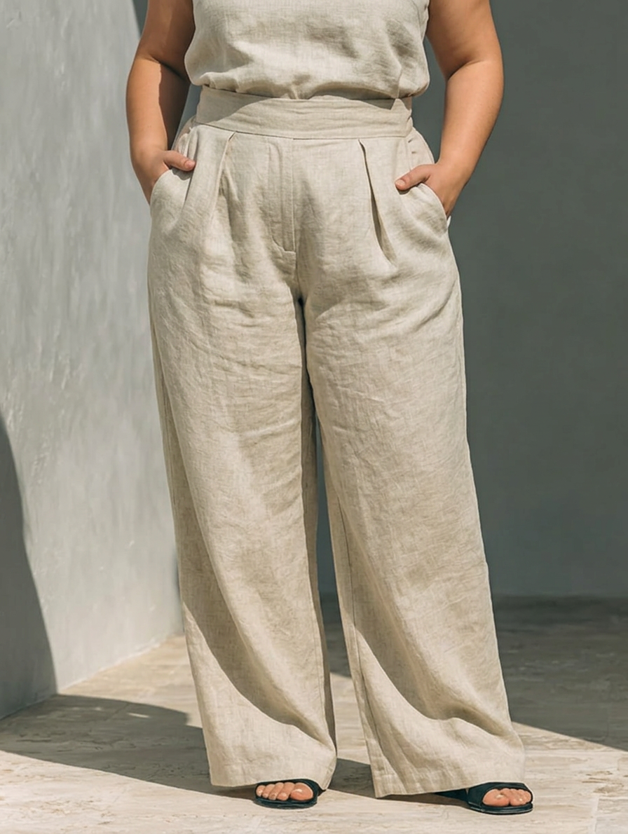 Astrid - Co-ord Set Minimalistisch Linnen