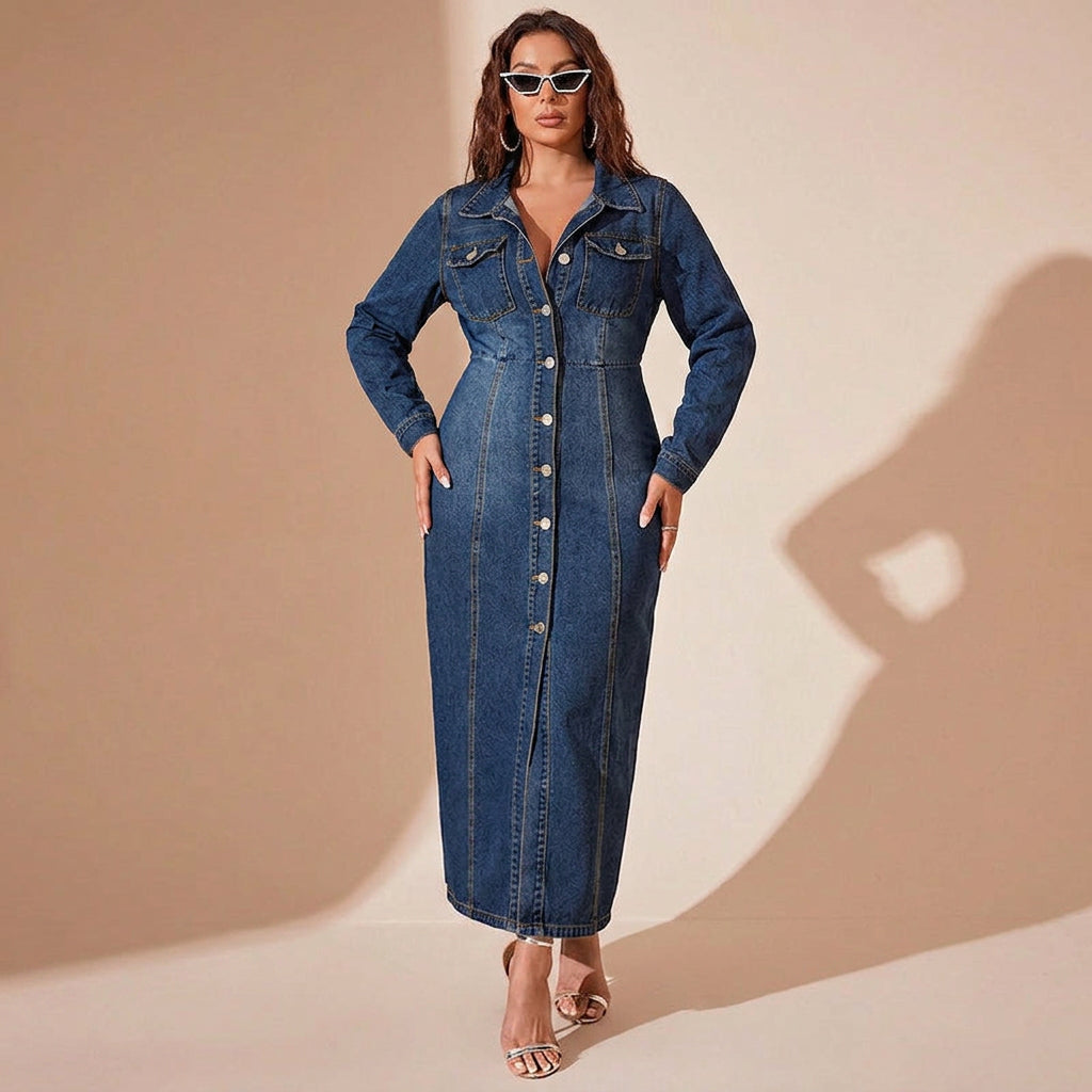 Wanda Denim Cardigan Jurk