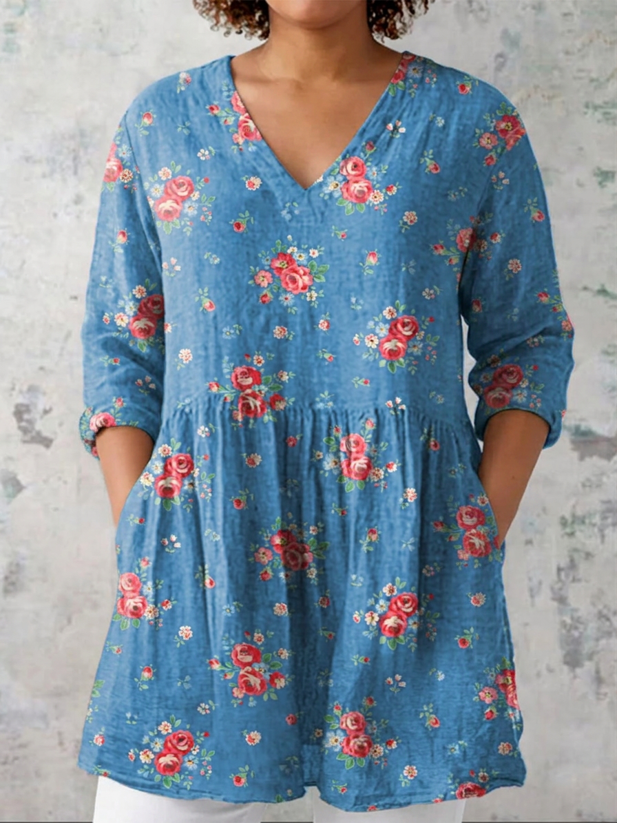 Isabeau | Lange Blouse met V-hals