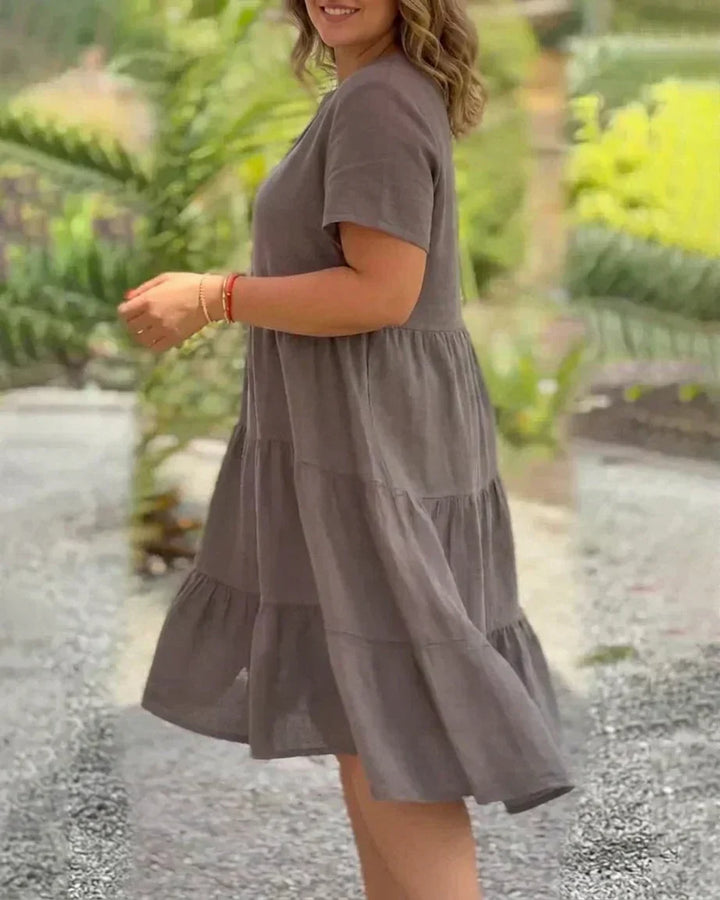 Beatrix - Casual Zomer V-hals Jurk