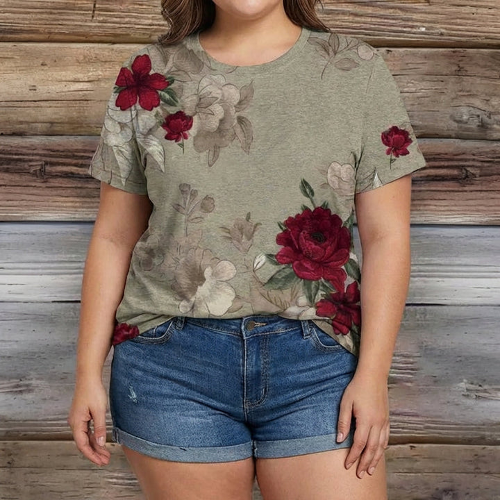 Vintage Bloemenprint T-Shirt