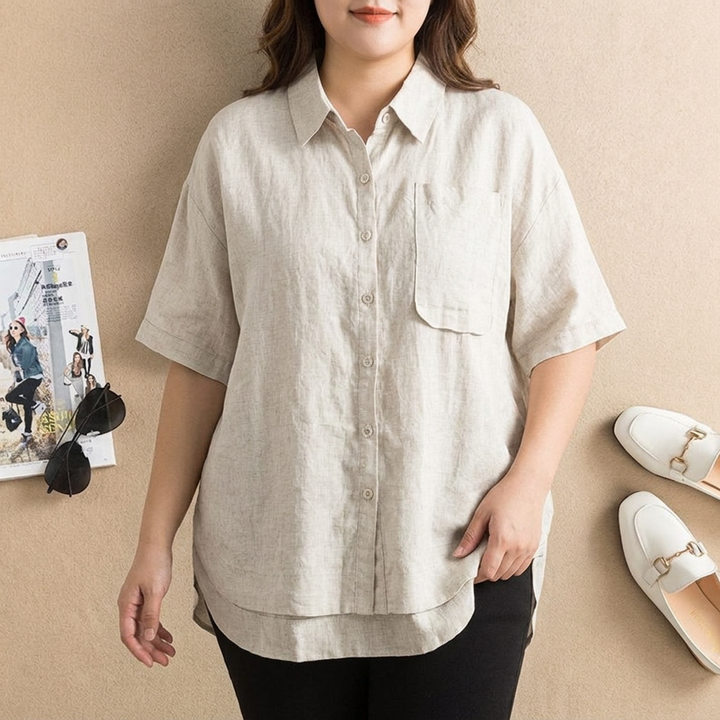 Clover - Pure Katoen Flex Vrouwen Kurta Shirt