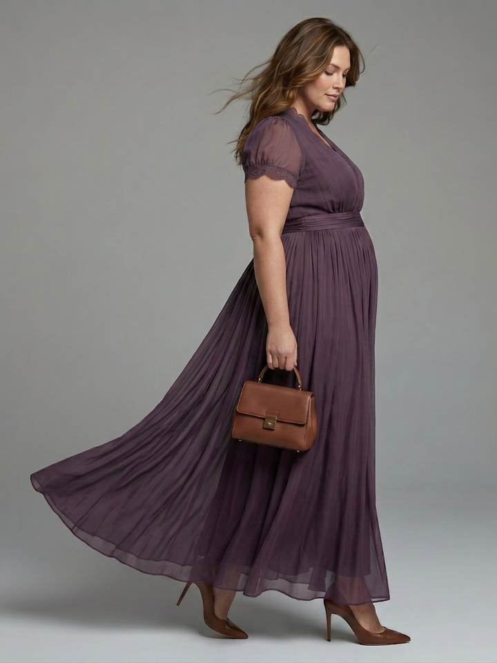 Belen | Maxi-jurk met Gathered Taille en Sleuf