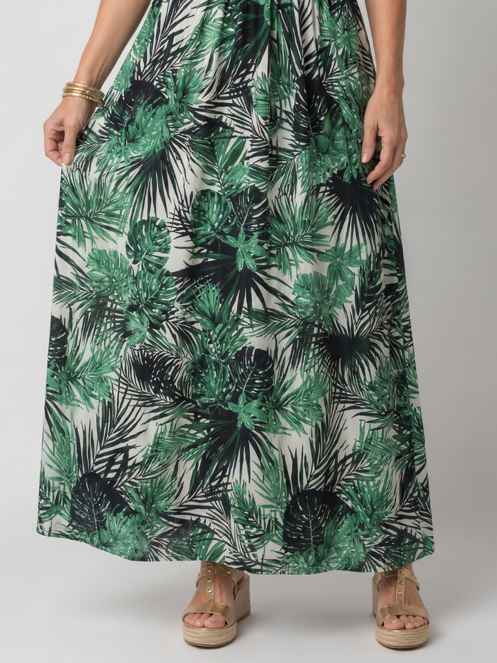 Odette | Mouwloze Midi-jurk met Bloemenprint