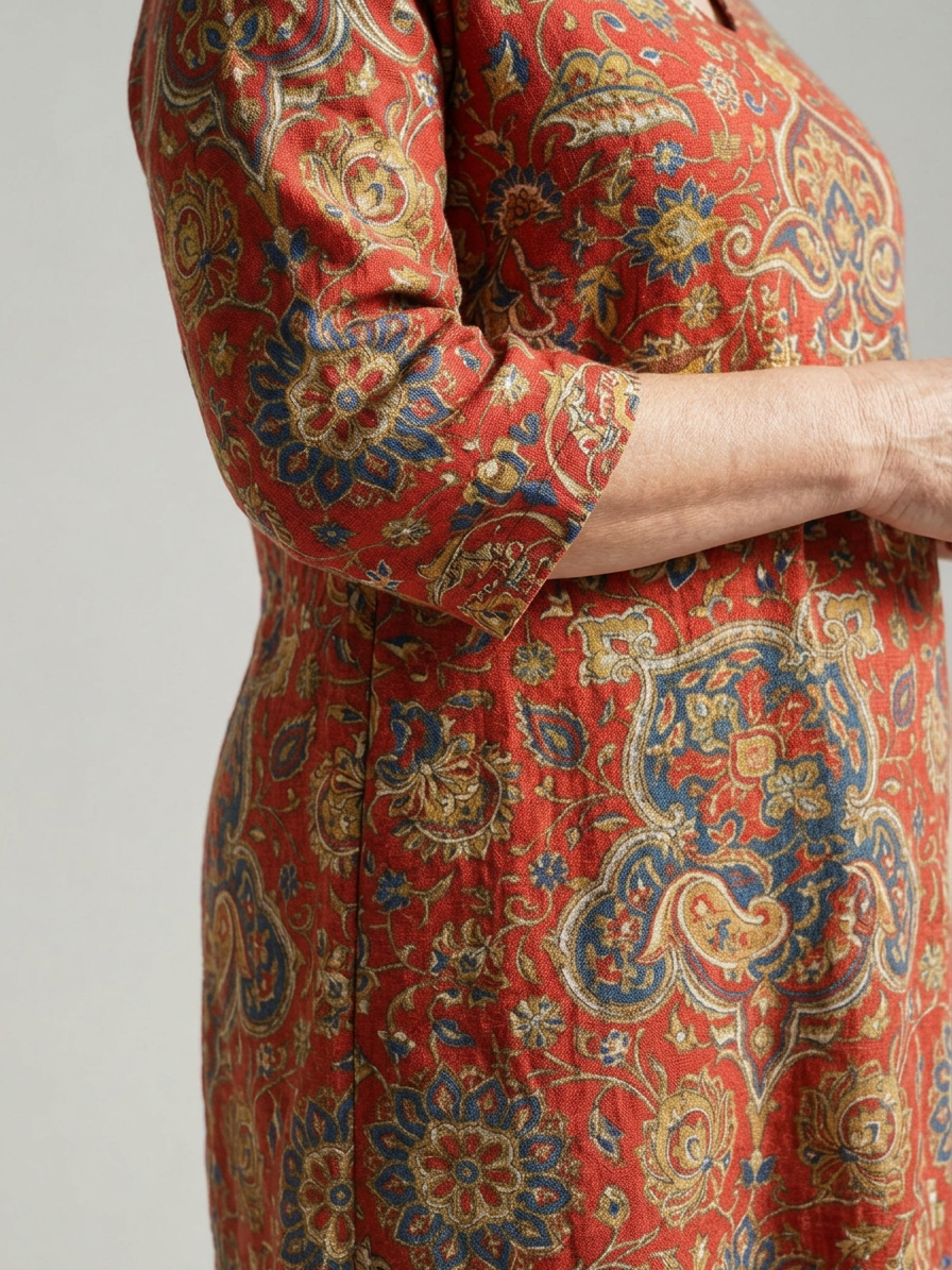 Livia | Ease Patchwork Midi Dress