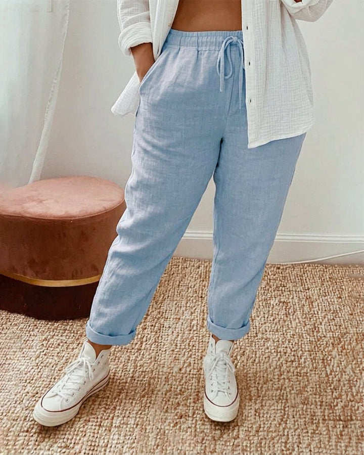 Noa | Casual &amp; Elegante Taillebandbroek