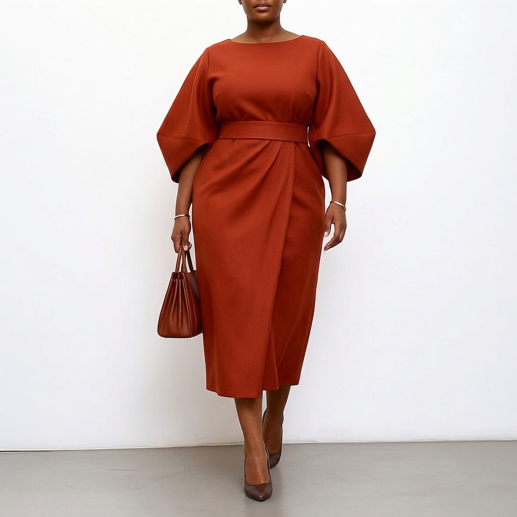 Zora | Maxi-jurk met vleermuismouwen