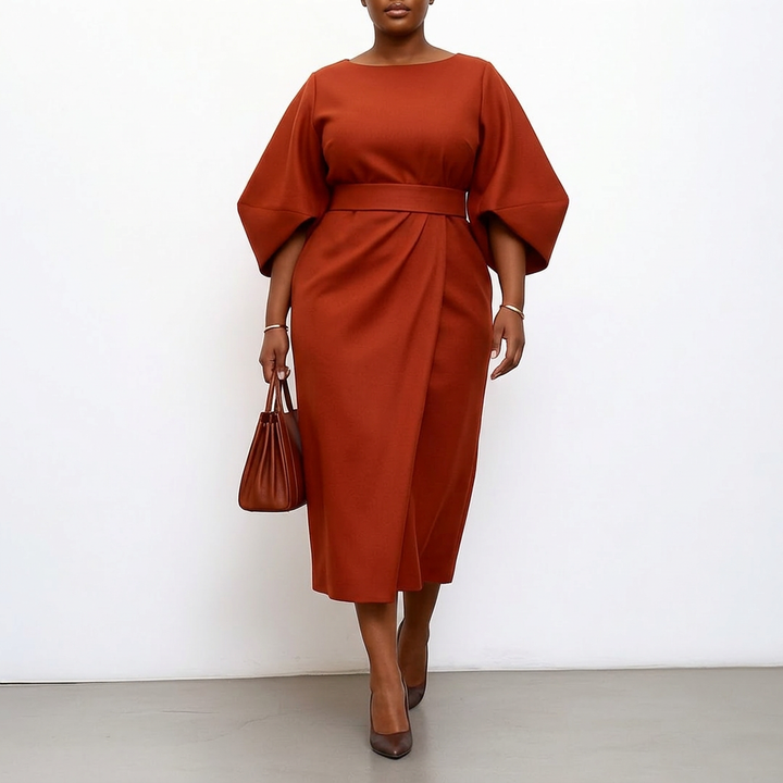 Zora | Maxi-jurk met vleermuismouwen