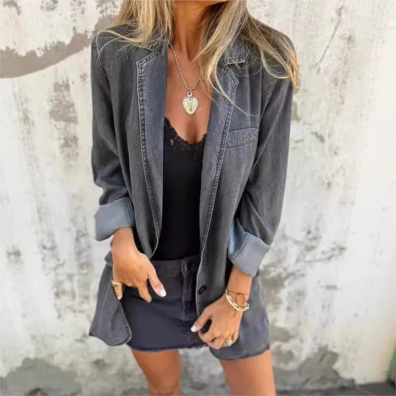 Sarah | Moeiteloze Denim Blazer