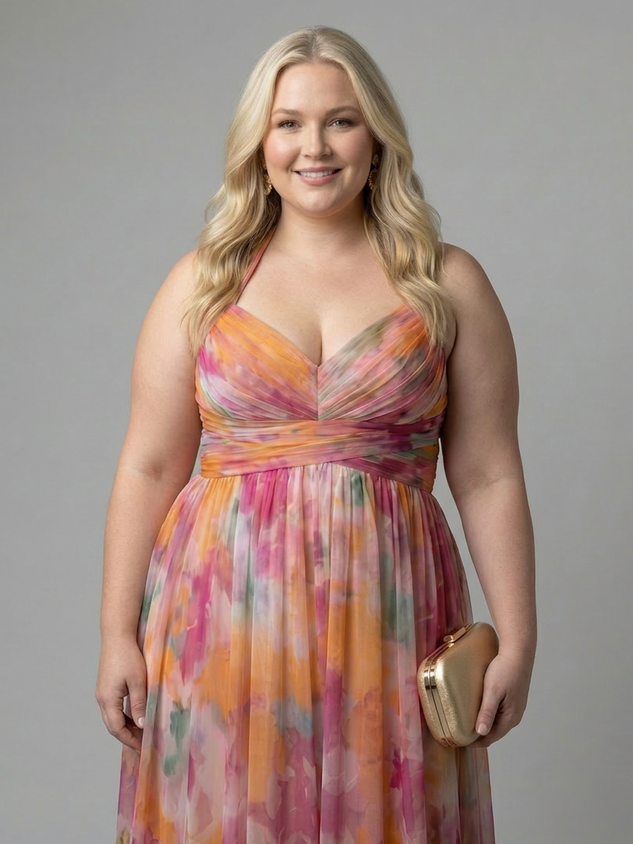 Stella &amp; Grace™ | Zachte Wikkel Maxi Jurk