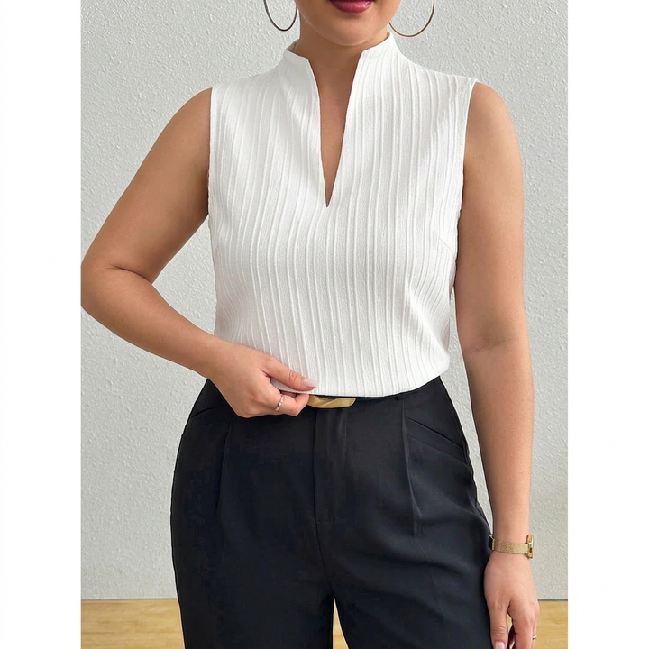 Monroe | Gestreepte Mouwloze Top