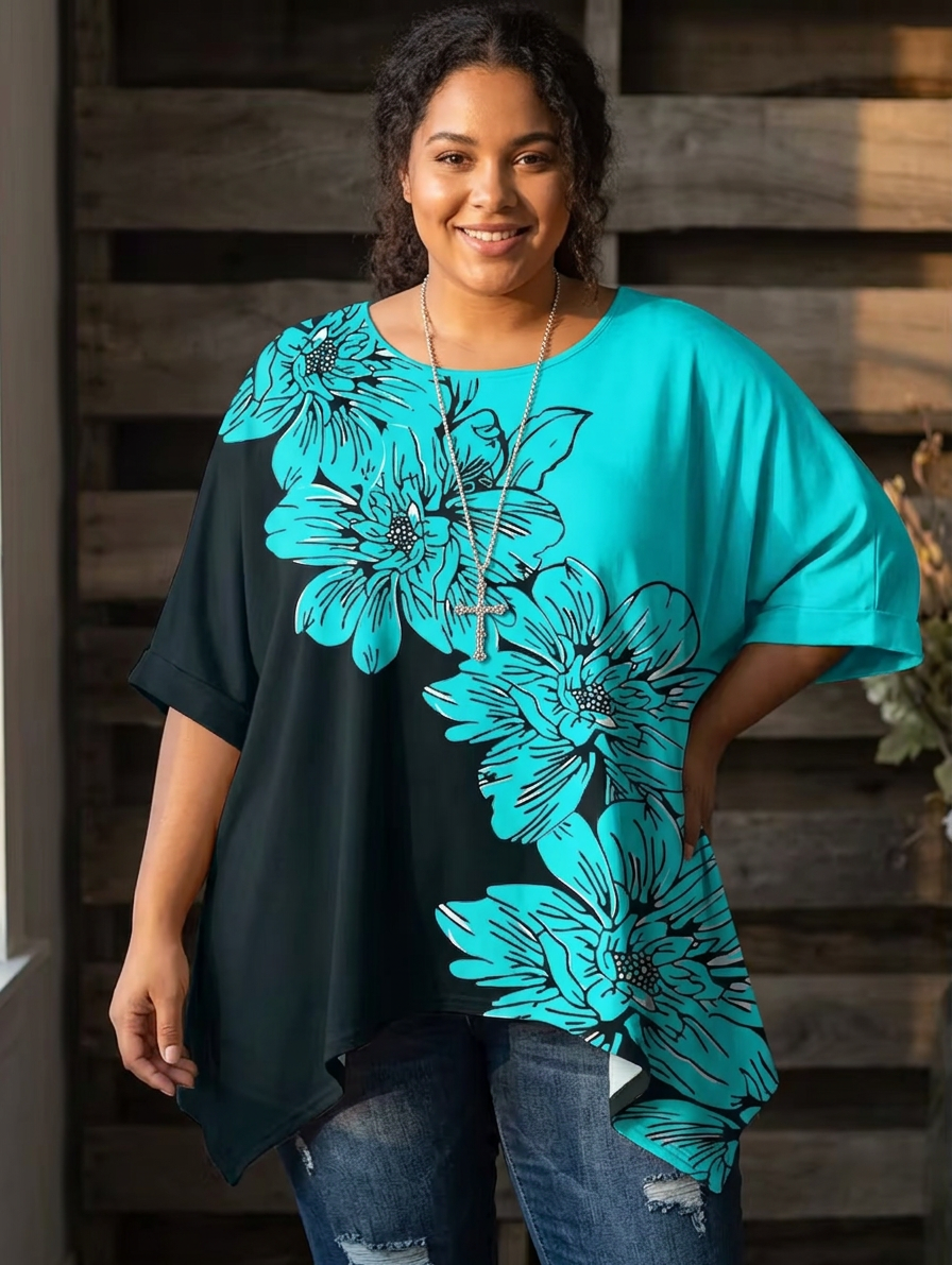 Rin | Vintage Bohemian Bloemenprint Dames T-Shirt