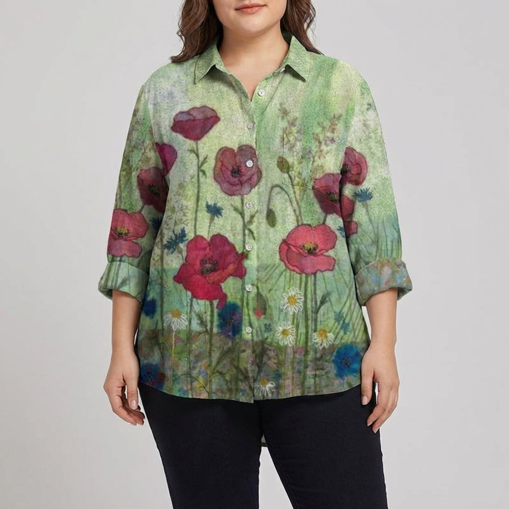 Yelena | Elegante Linnen Zomerblouse
