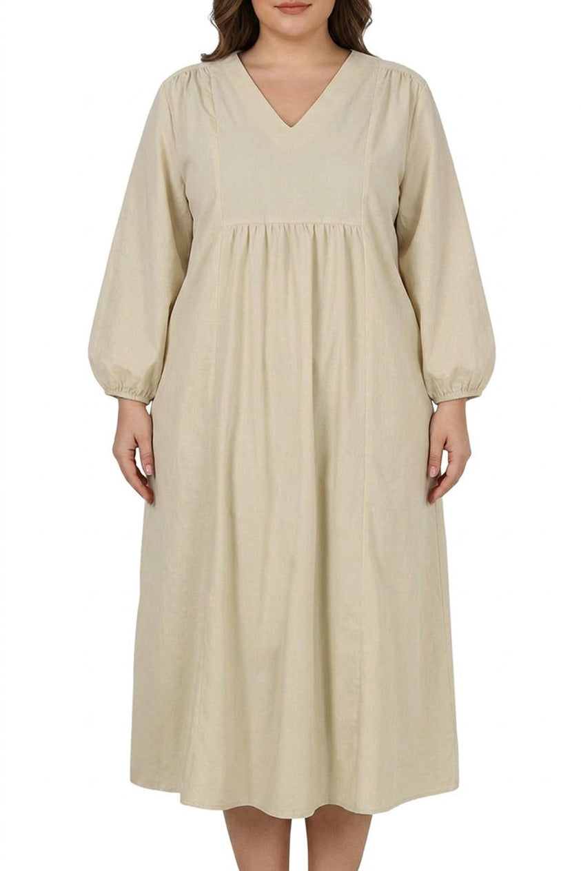 Shiloh - Midi Lange Mouwen Jurk