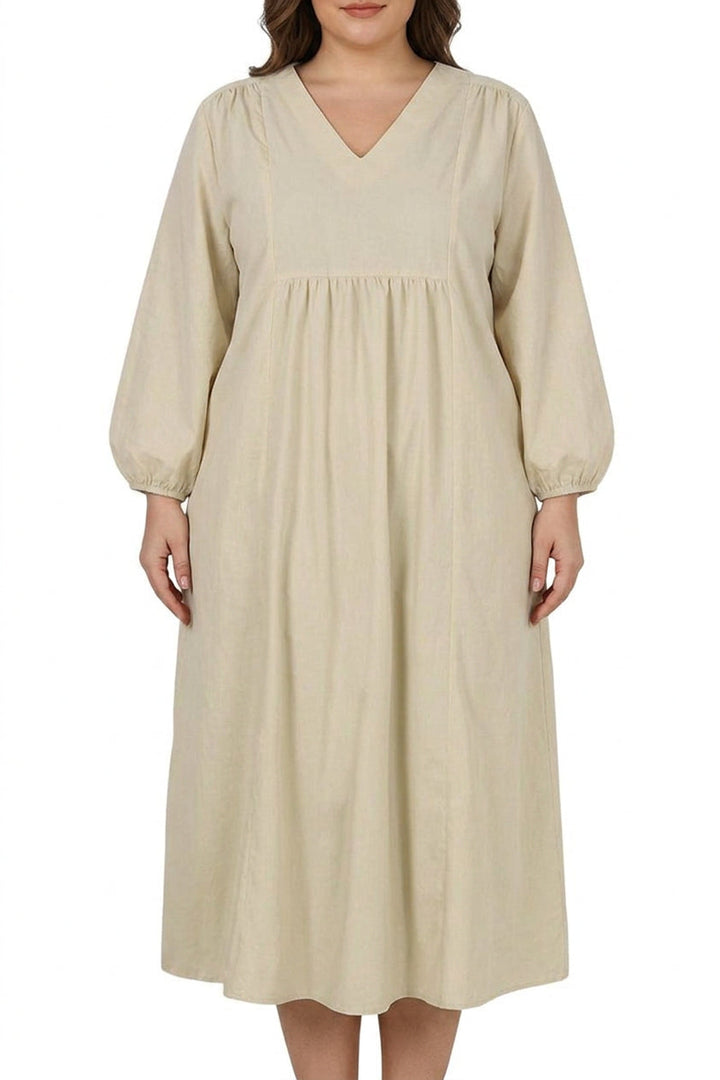 Shiloh - Midi Lange Mouwen Jurk