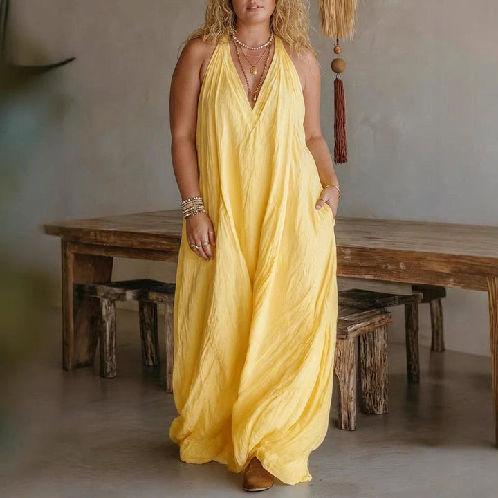 Saoirse Mouwloze Maxi Jurk: Moeiteloze Zomerflow
