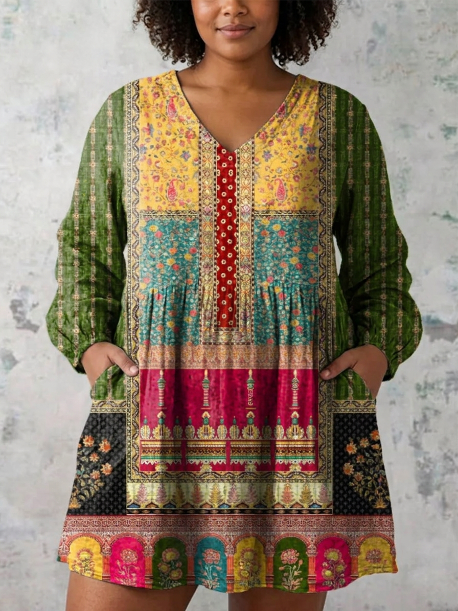 Mika | Lange Blouse met V-hals
