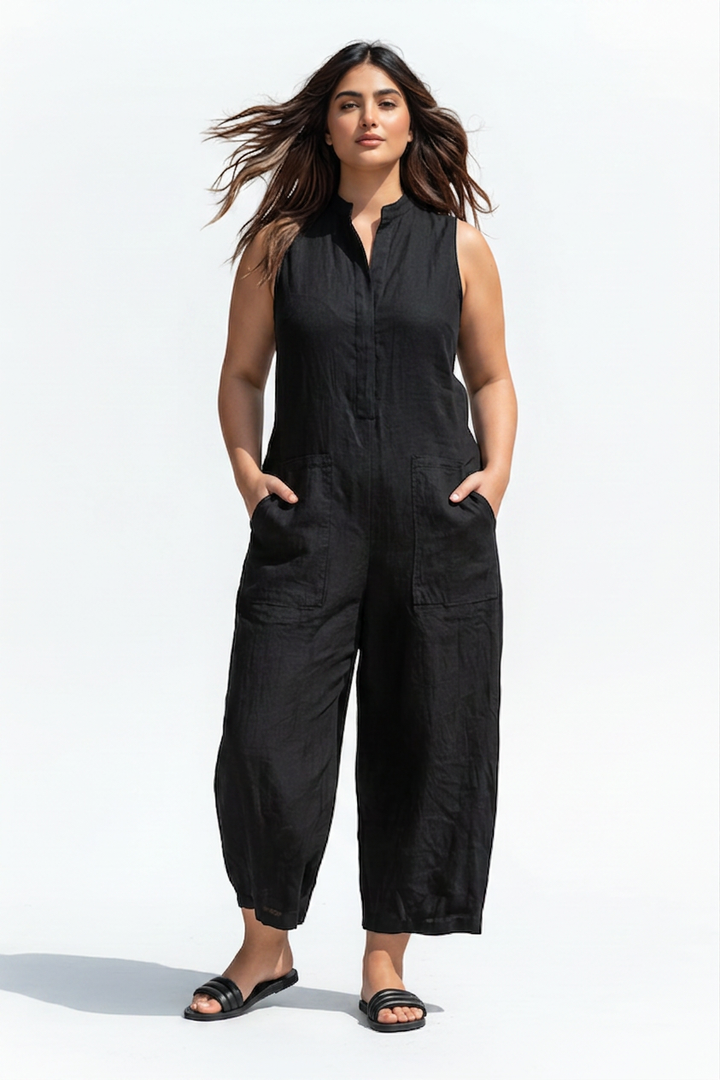 Bria | Jumpsuit Minimalistisch Linnen