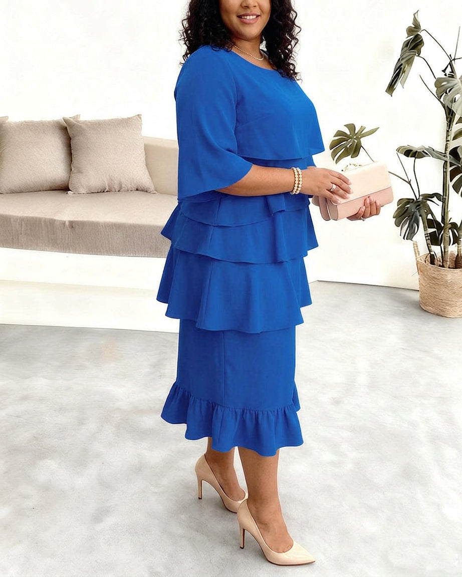 Frankie | Elegante Comfort Ruffle Jurk