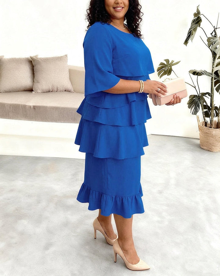 Frankie | Elegante Comfort Ruffle Jurk