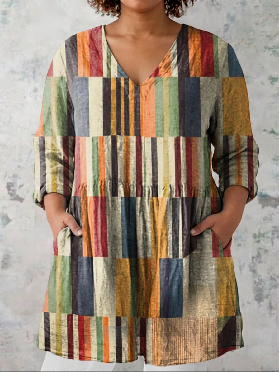 Lael | Lange Blouse met V-hals