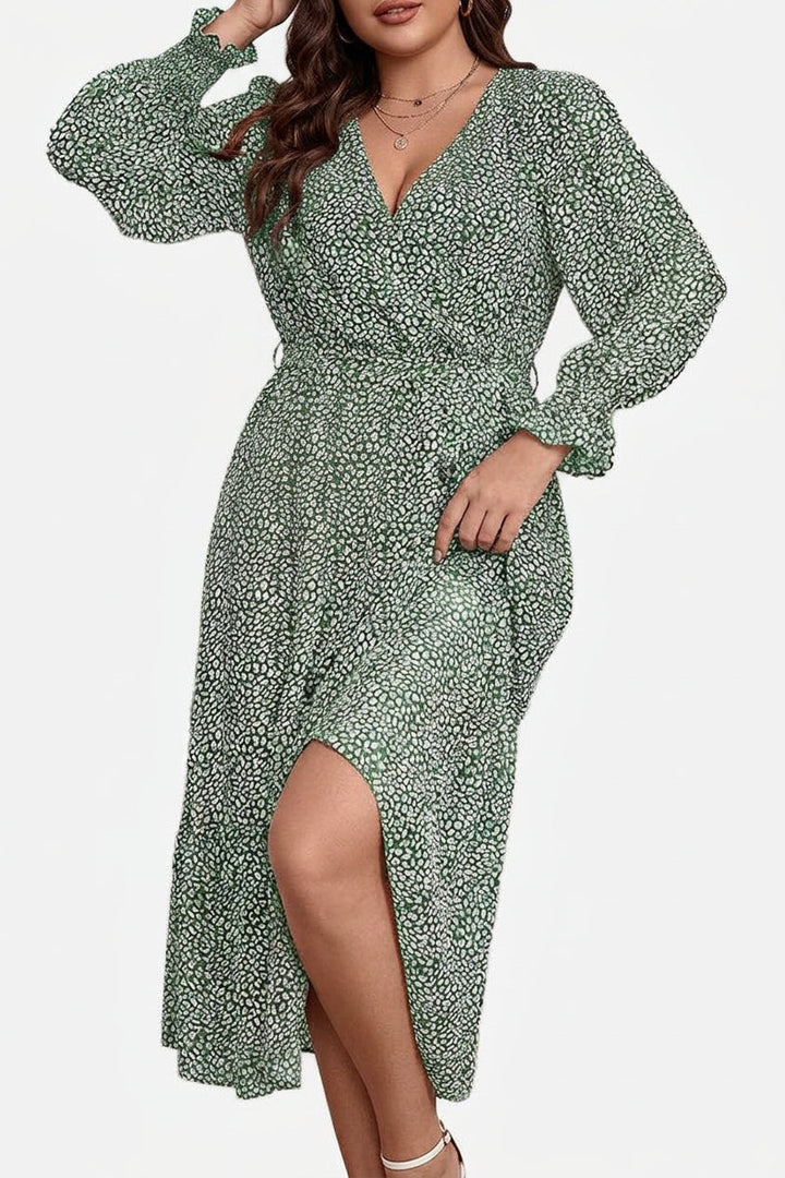 Zaina - Bloom Wrap Midi Jurk