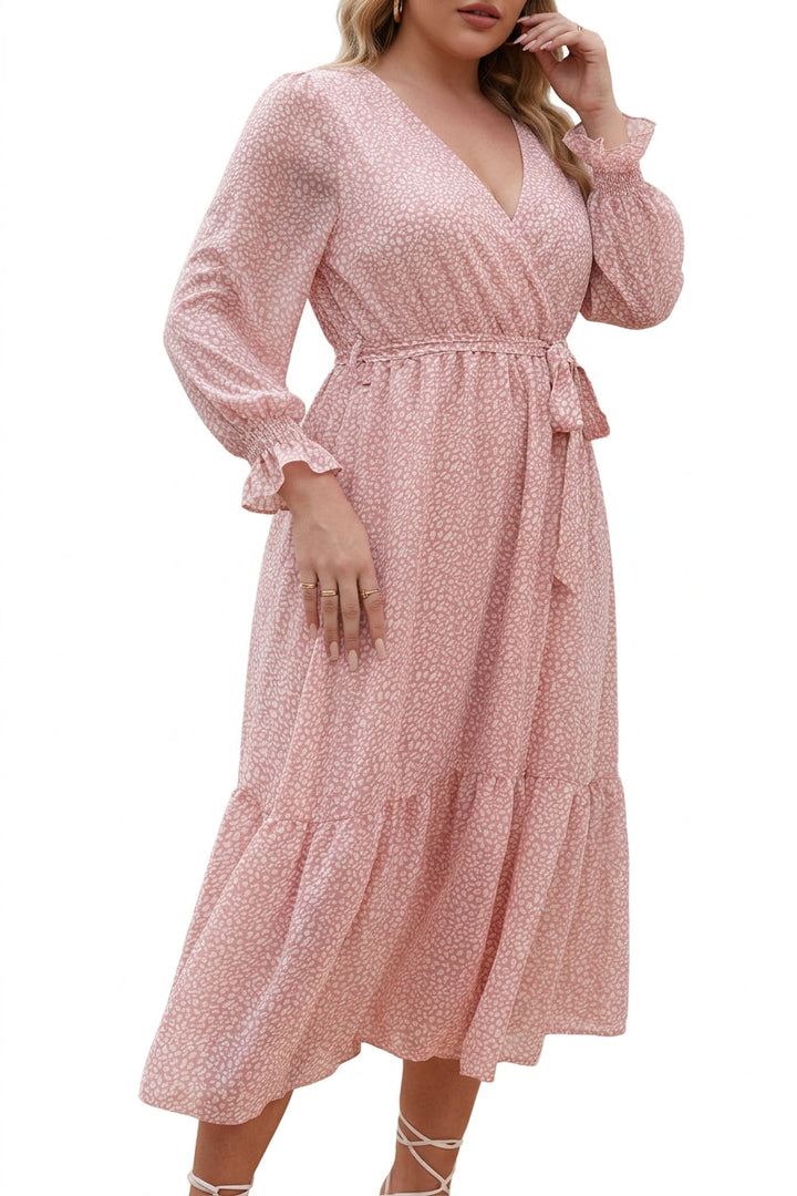 Zaina - Bloom Wrap Midi Jurk
