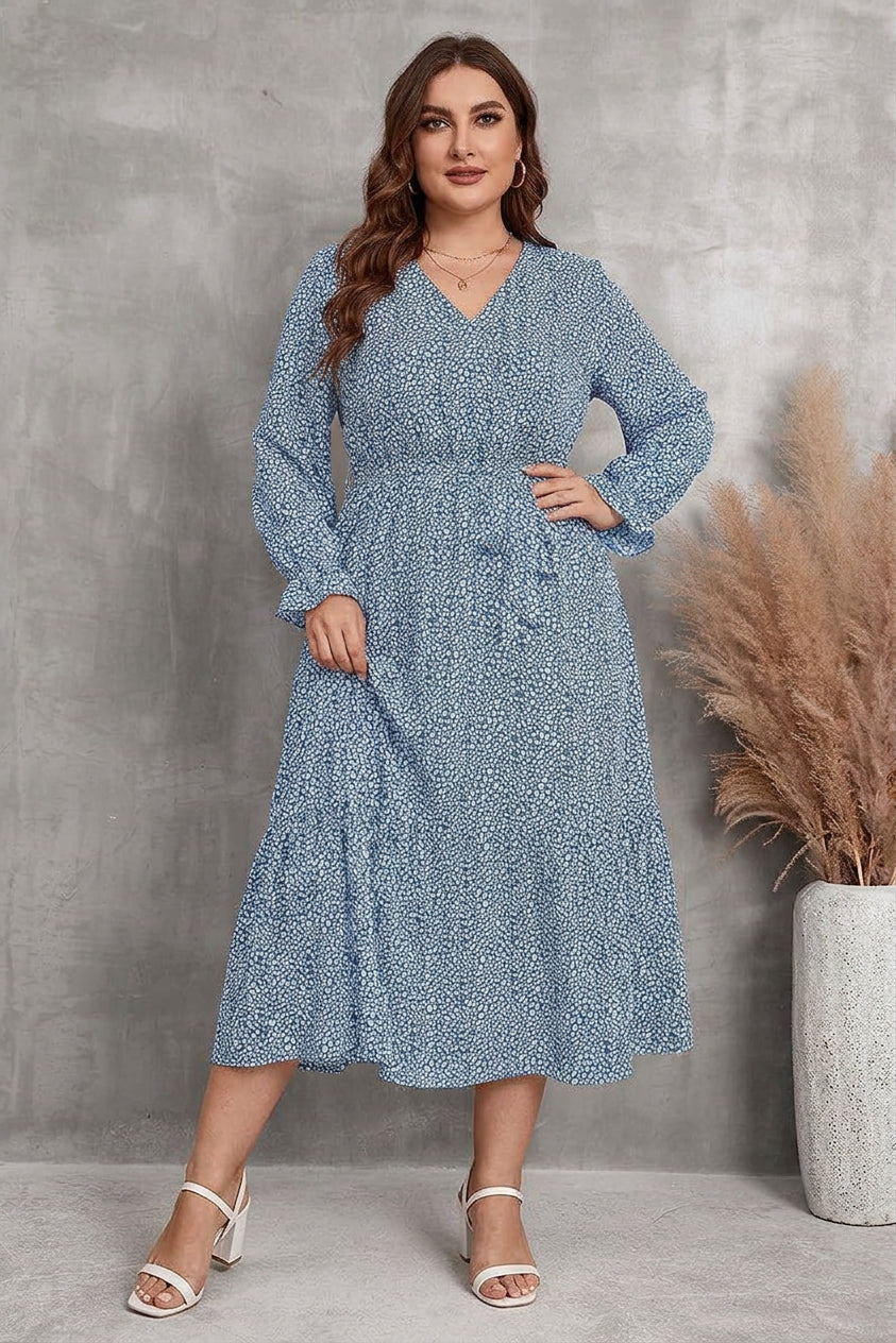 Zaina - Bloom Wrap Midi Jurk