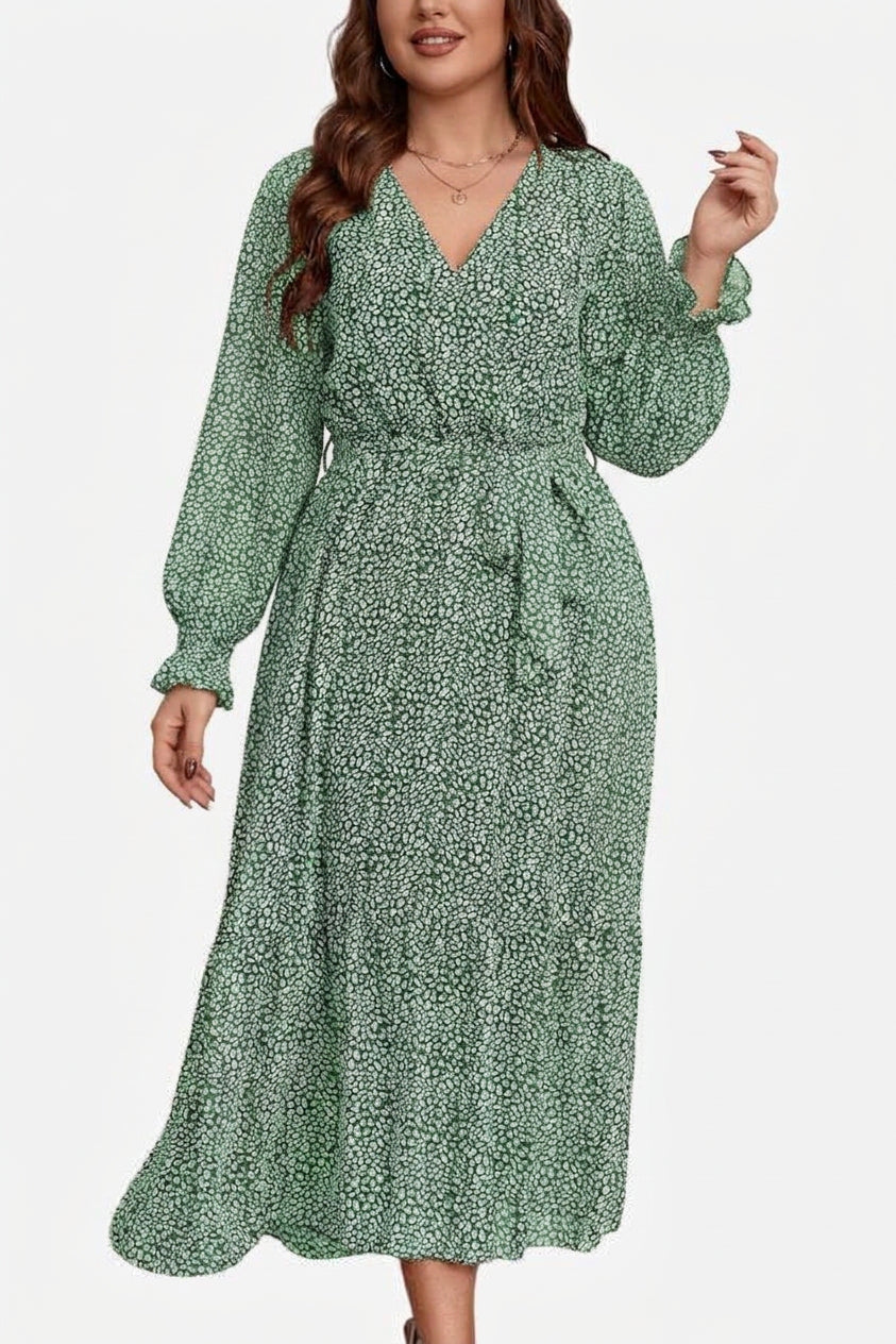 Zaina - Bloom Wrap Midi Jurk