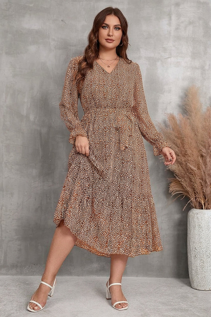 Zaina - Bloom Wrap Midi Jurk