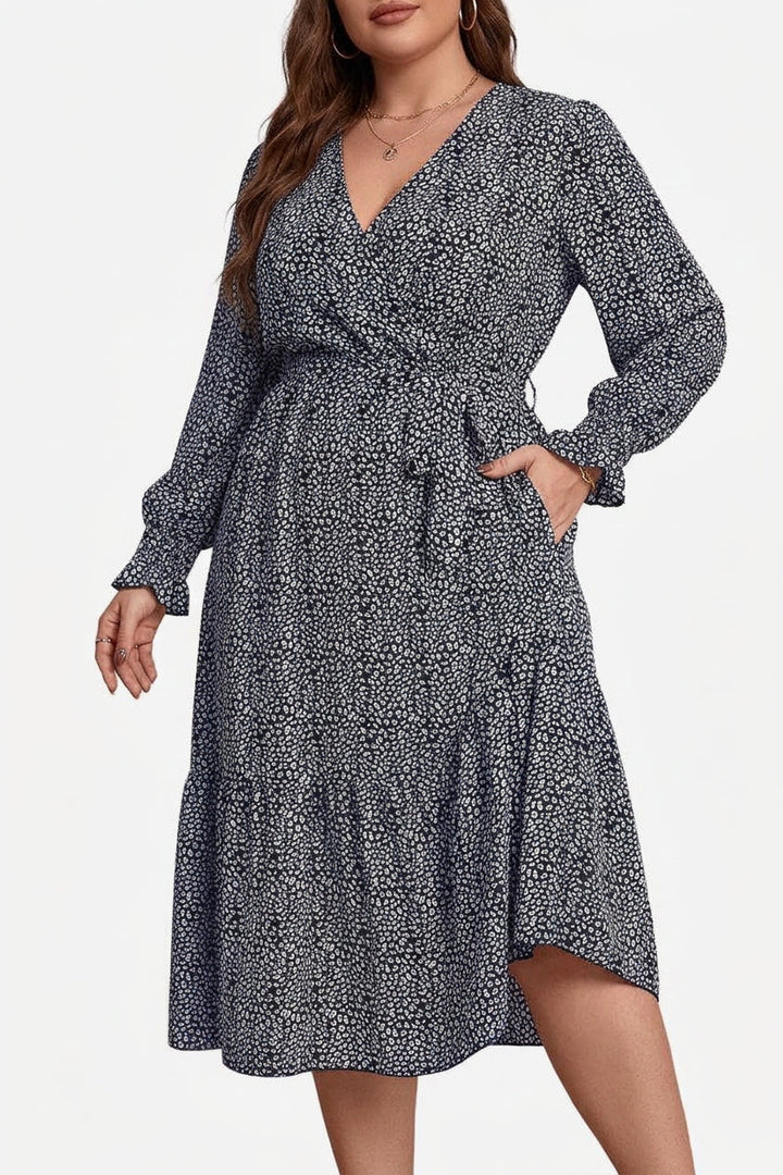 Zaina - Bloom Wrap Midi Jurk