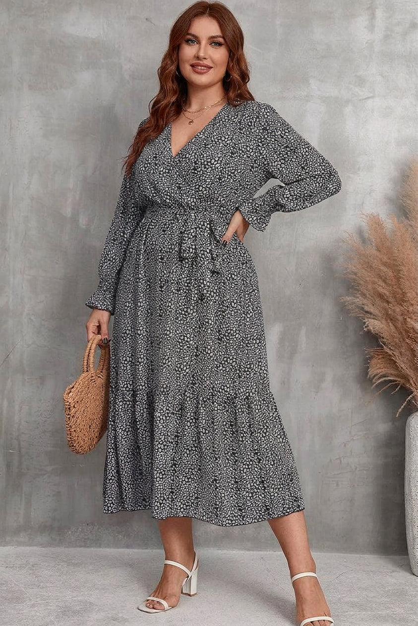 Zaina - Bloom Wrap Midi Jurk