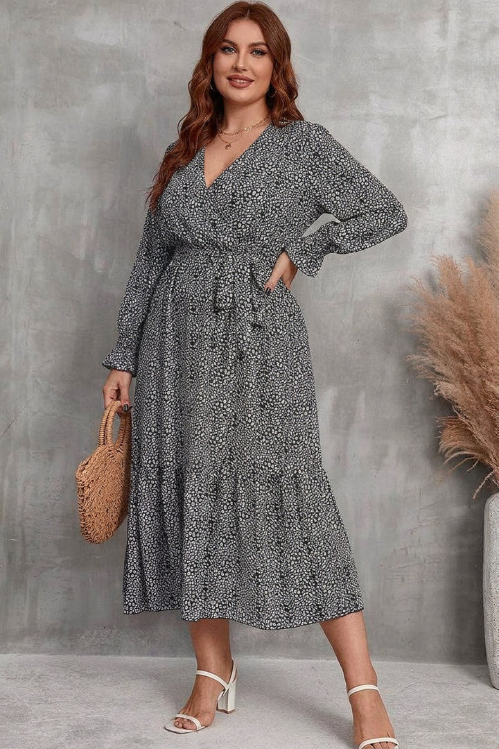 Zaina - Bloom Wrap Midi Jurk